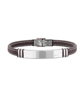 BREIL BRACCIALE SAVAGE MARRONE IN ACCIAIO E SILICONE TJ1976